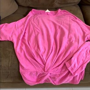 Large Cold shoulder Pink shirt